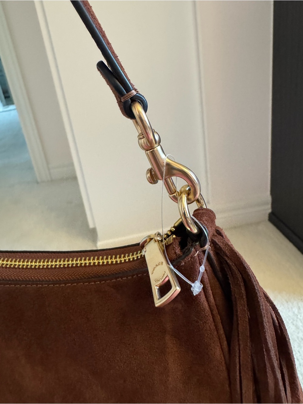 Coach Fringe Suede Teri Bag - New - Picture 8 of 10